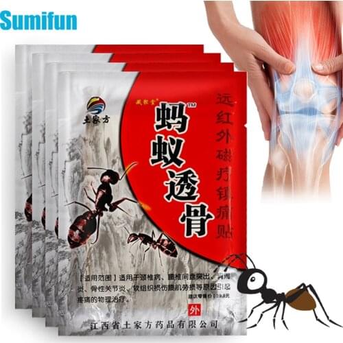 8/24/48Pcs Medical Ant Poison Joint Pain Relief Plaster Rheumatoid Arthritis Knee Back Body Muscle PainKiller Patch Health Paste