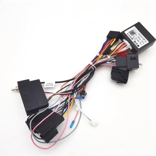 Car 16Pin Android Stereo Power Wiring Harness With Canbus For Ford Kuga(18-19)/Focus(12-18)/Edge(15-18)/Explorer(18+)