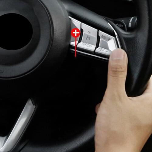 For Mazda3 Mazda 3 Axela M3 2017 Facelift Car Styling Console Steering Wheel Panel Knob Button Switch Trim Cover Sticker