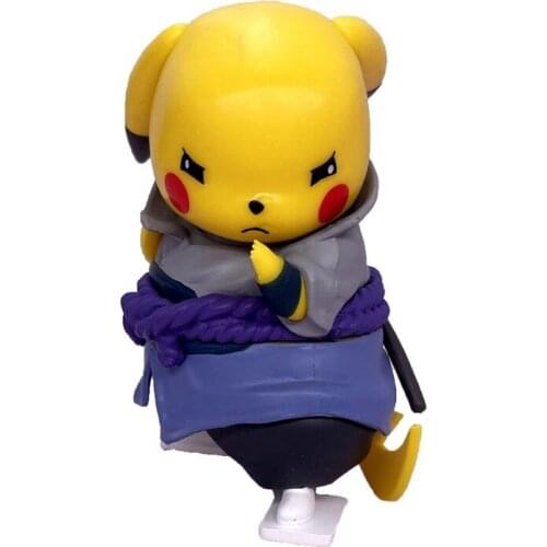 Original Pokemon Tomy Figure Model Dolls Toy Pokemon Pikachu Collection Cospla Anime Naruto Sasuke Model Child Birthday Gift