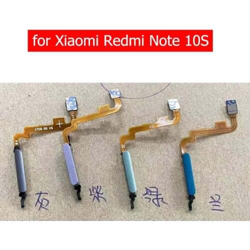 For Xiaomi Redmi Note 10S fingerprint scanner Connector Flex Cable Touch ID Sensor Connector Flex Cable Repair Spare Parts