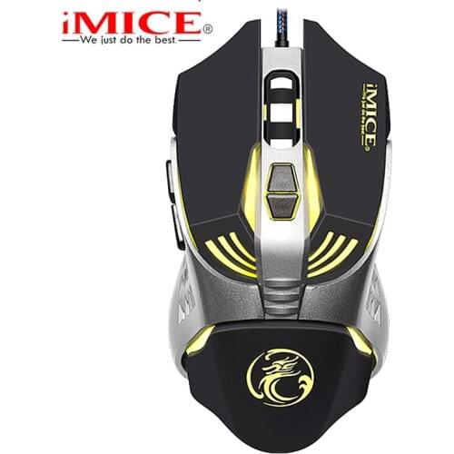 Imice Gaming mouse Custom Computer Mouse 3200CPI 7 Buttons mouse game Ergonomic USB optical wired gaming mouse for PC Laptop