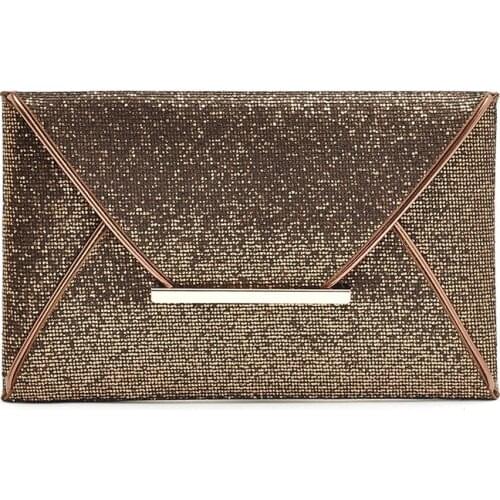 Cosmetics Wedding Gift Banquet Fashion Glitter Sequins Dating Evening Party Sparkling Mobile Phone Portable Women Envelope Bag