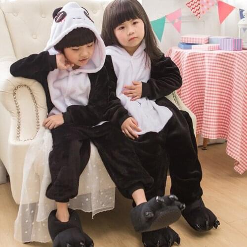 Animal Anime Cosplay Panda Costume for Boy Girls Halloween Toddler Dress Up Fancy Kids Cute Cartoon Pajama Carnival Party
