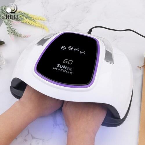 UV LED Nail Lamp 108W Professional Portable Handle Curing Lamp Nail Dryer 6T for Gel Polish Led Lamp for Gel Nails 4 Timer