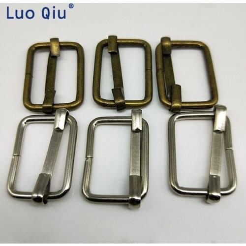 Metal buckle Ribbon slip buckle suspenders adjustment buckle Webbing Slider Tri Glide sewing materials 2.5cm 100 pcs /lot