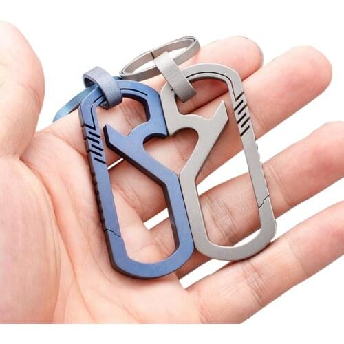 PAVEHAWK Angel Metal Keychain Waist Hook Buckle Tactical Tool Bottle opener Corkscrew Key chain For Keys Men Car Women Bag