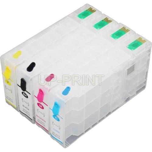 UP 4PK Refillable Ink Cartridge T676XL compatible for EPSON WORKFORCE PRO WP-4020 WP-4530 WP-4540