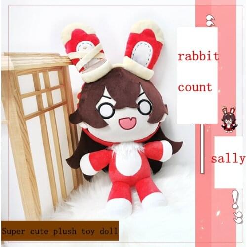 2021 New Game Genshin Impact Anime Earl Rabbit Doll Two-Dimensional Cute Gift Christmas Birthday Plush Toy