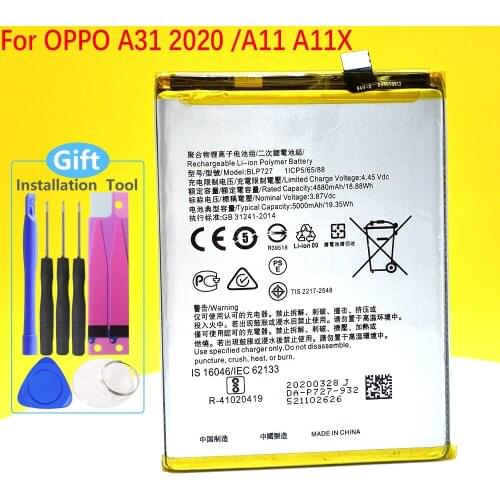 New BLP727 5000mAh Battery For OPPO A11 / A31 2020 Mobile Phone In Stock