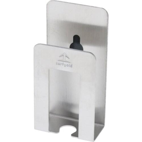 Durable Stainless Steel Toothbrush Cup Holder Wall Mount Stand, Electric Toothbrush Storage Set - No Drill or Nail Needed