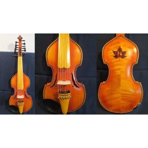 Baroque style SONG Brand master 6*6 strings 14" Viola d'Amore ,rich tone #12373