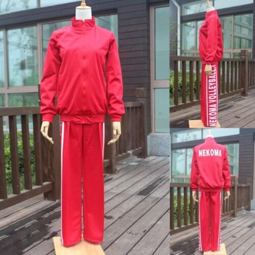 Anime Haikyuu Nekoma Tetsurou Kuroo Kenma Kozume High School Uniform Cosplay Costume Clothes Volleyball Sportswear Club Uniform