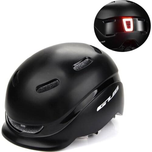 GUB Cycling Helmet For Man Women Riding Safety Cap With USB Charging Taillight PC+EPS Bike Sports Climbing Skateboard Bicycle He