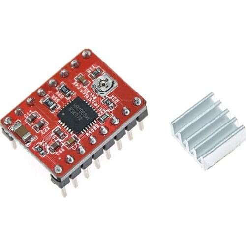 P82F 3D Printer Parts A4988 DRV8825 Stepper Motor Driver With Heat Sink For SKR V1.3 1.4 GTR V1.0 RAMPS 1.4 1.6 MKS GEN V1.4