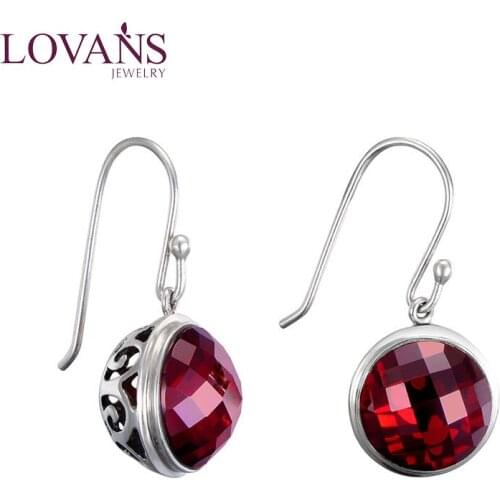 LOVANS Women Crystal Earrings Dangle Hoop Earrings For Women Birthday