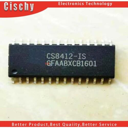 5pcs/lot CS8412-CS CS8412-IS CS8412 SOP-28 In Stock