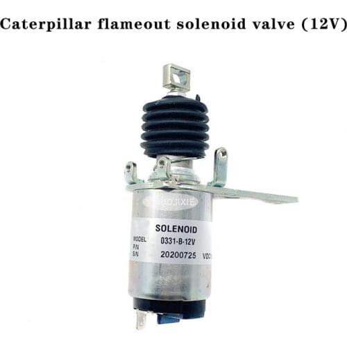 New excavator accessories are suitable for Caterpillar E306/E307/E307C/E307D/E308/E308C flameout switch flameout solenoid valve