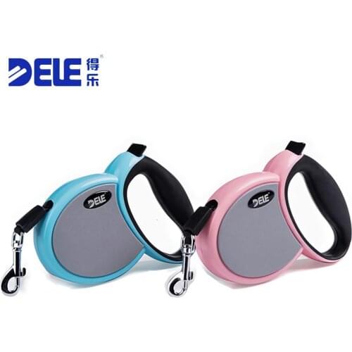 Dele Dog Leash Automatic Retractable for Dogs Pet Accessories Supplies Roulette Roulette Leash Rope with Reflective Tape