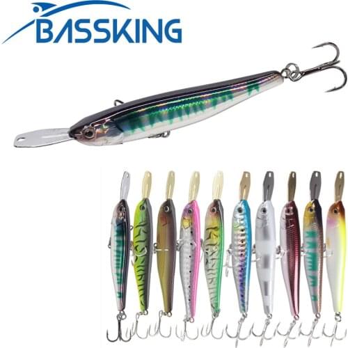 2021 NEW Sinking Minnow Fishing Lure Metal Lip 70mm 8.5g Pesca Hard Bait Isca Artificial Wobblers for Bass Perch Pike Trout Bait