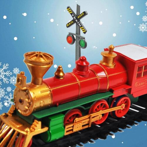 RC Electric Train Christmas Toy Model Train Railway Set Remote Control Trains Toy Electric Christmas Trains For Children Gifts