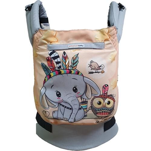 SolomomBaby Yellow Elephant Ergonomic Kangaroo