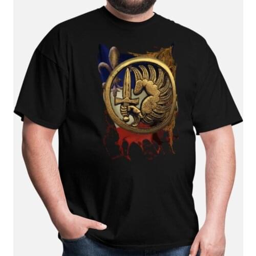 French Foreign Legion Paratroopers Thomas Guest Para Flag T-Shirt. Summer Cotton Short Sleeve O-Neck Mens T Shirt New S-3XL