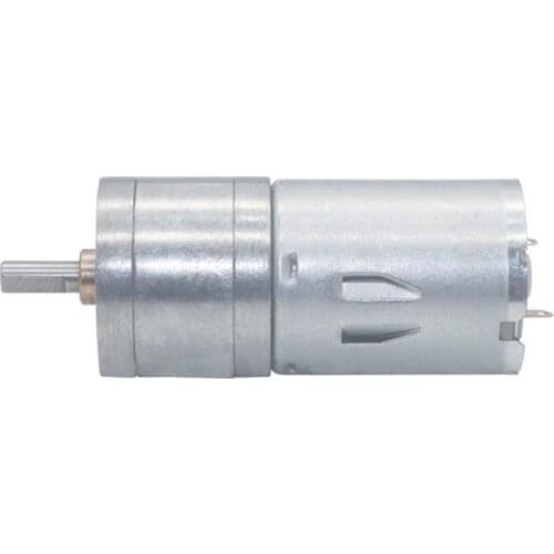 JGA25-370 Reduction Motor, High Torque DC 24V Geared Motor Electric Motor for Robot Smart Car