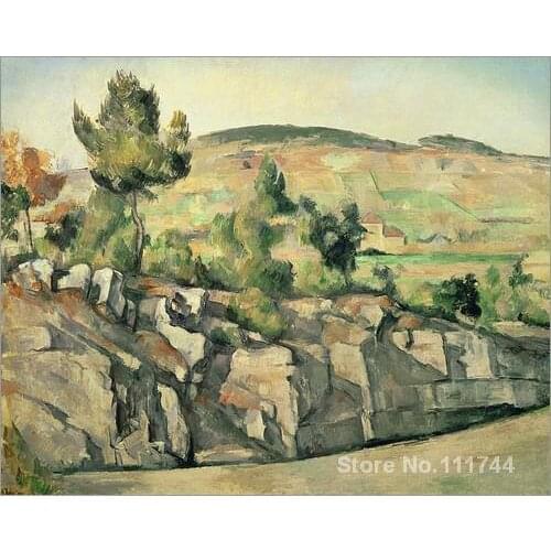 Artwork of Paul Cezanne Hillside in Provence modern paintings Landscape handmade High Quality