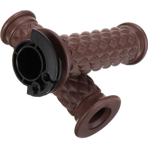 Brown Style Motorcycle Handlebar Hand Grip for Cafe Racer Bobber Clubman Custom 7/8 inch Vinatge Handle Bar Grips