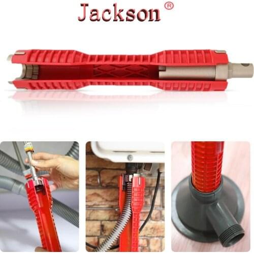 Faucet Sink Installer Double Head Faucet Wrench Spanner Anti Slip Bathroom Multifunction Lavabo Floor Water Wrench Sink Spanner