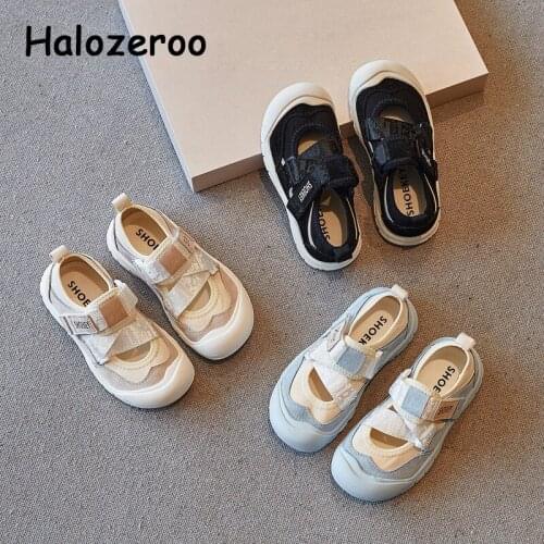 Summer Kids Casual Sneakers Baby Girls Black Brand Shoes Children Mesh Sport Sneakers Toddler Boys Chunky Sneakers Trainers New