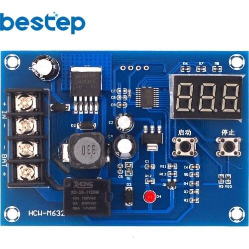 XH-M603 Charging Control Module Digital LED Display Storage Lithium Battery Charger Control Switch Protection Board 12-24V