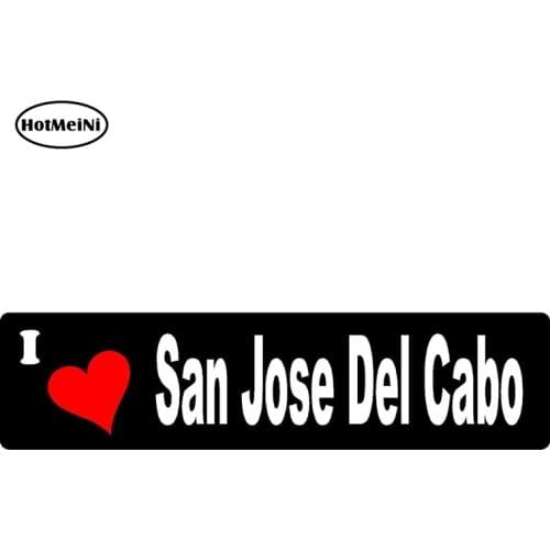 HotMeiNi 13cm x 3.25cm I Love San Jose Del Cabo Mexico Car Bumper Stickers Vinyl Decals Vacation Travel Reflective Car Styling