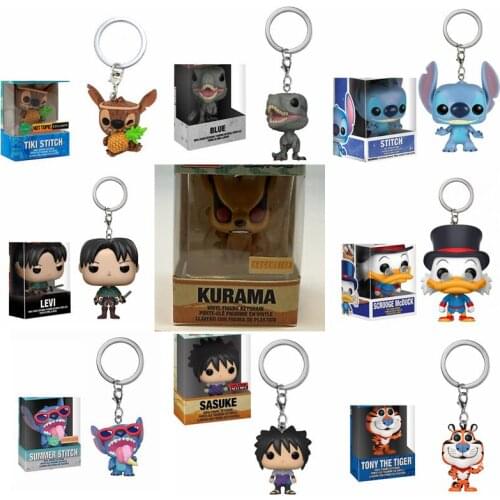 Funko Pop Pocket Keychain Movie&TV SCROOGE McDUCK de TIKI STITCH Action Figure Toy