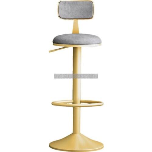 Lifting And Rotating Bar Chair Nordic Modern Simple Home Back Bar High Stool Light Luxury Front Desk High Stool
