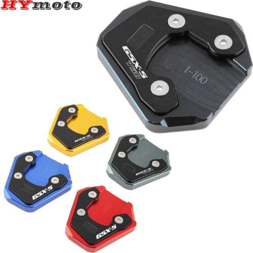 For Suzuki GSX-S750 GSX-S1000 GSX-S GSXS 750 1000F 2015-2021 Motorcycle Kickstand Side Stand Extension Pad Enlarge Support Plate
