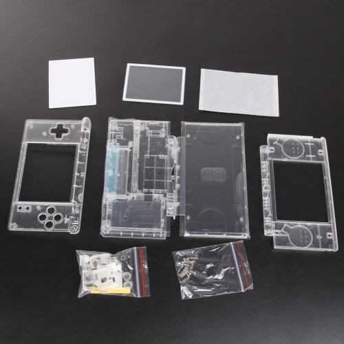 Full Replacement Housing Shell Screen Lens Crystal Clear Housing Case Cover Repair Tools Parts Kit For Nintendo DS Lite