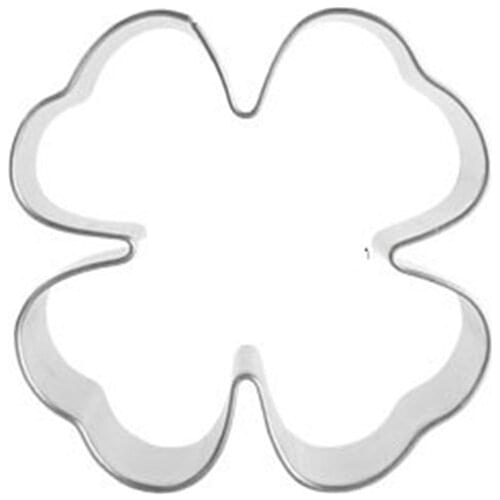 Clover Baking Pressing Mold Fruit Vegetable Biscuit Cookie Press Cutter Tools Kitchen Set Stainless Steel Cheap Things Fondant