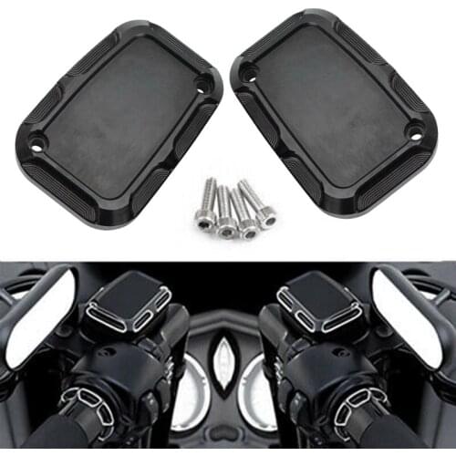 Motorcycle Brake Oil Cup Cover Front Brake Master Cylinder Cover for Touring Road King Street Electra Glide