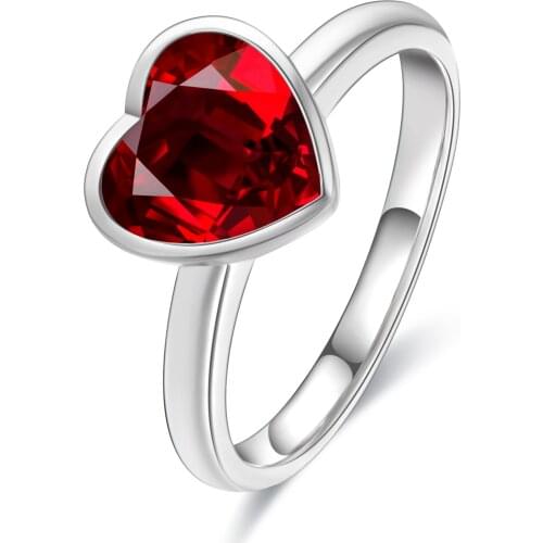 Zhanhao 0.5ct 1.0ct 2.0ct China Jewelry S925 Heart Shape Simulated Diamond Factory Organized Fashion Fine Jewelry In Bulk