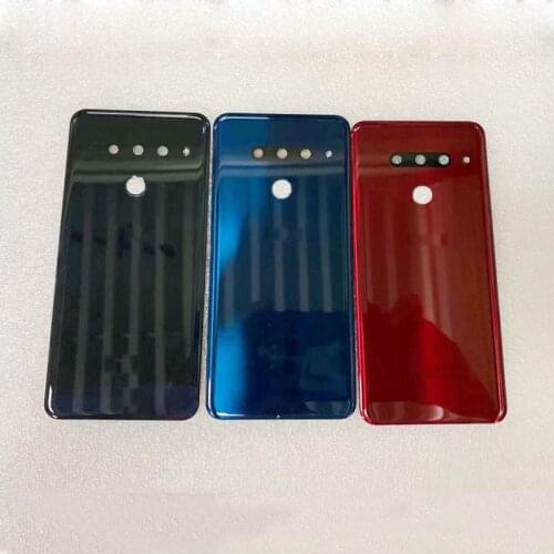 100% Original Back Glass For LG G8 ThinQ LMG820 G820 Battery Cover Door Housing Back Case With Adhesive Replacement Part