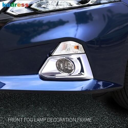 For Nissan Altima 2019 2020 2021 Edition One ABS Chrome Front Fog Light Lamp Cover Trim Foglight Frame Trims Car Styling 2pcs