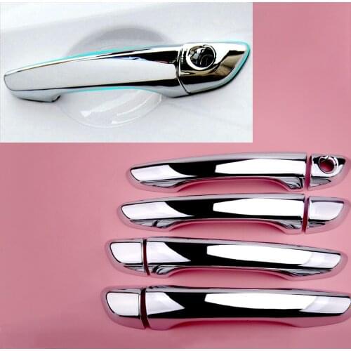8Pcs/Set Chrome Exterior Door Handle Cover Trim Catch Overlay Fit for Hyundai Elantra Avante 2017 2018 2019