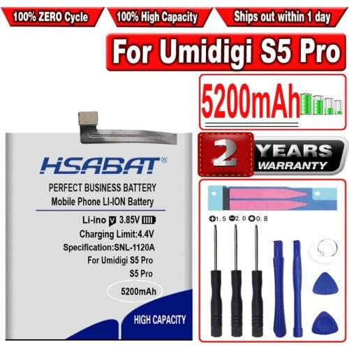 HSABAT 5200mAh S5 Pro Battery for UMI Umidigi S5 Pro