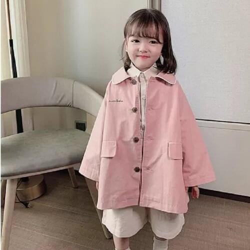 Girls Babys Kids Windbreaker Coat Jacket Outwear 2021 Classic Spring Autumn Overcoat Top Formal Beach Cardigan Childrens Cloth