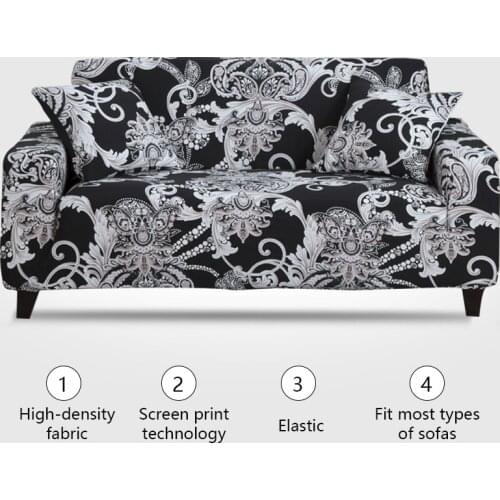 Elastic Stretch Sofa Cover for Living Room Morden Printed Sectional Slipcovers Chair Couch Non-slip Cover Couch Cover for Sofas