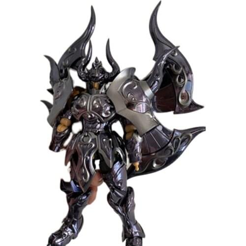 Tronzo JM Model Saint Seiya EX 2.0 Taurus Aldebaran God Cloth Black PVC Action Figure Model Toys Metal Armor Gold Saint Figures