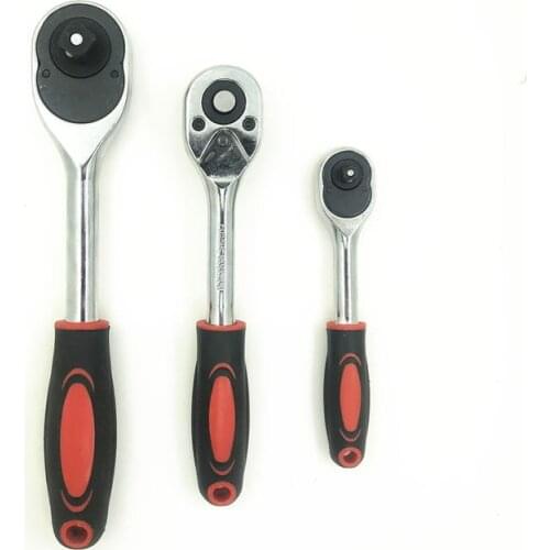 Ratchet Wrench 1/4'' 3/8'' 1/2'' Car Repair Tools 24 Teeth Driver Hand Quick Release Spanner Vehicle Repairing Lever