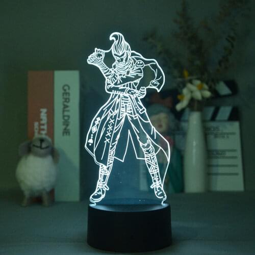 Hot Game Danganronpa 2 3D Led Night Light Gundham Tanaka Lamp for Home Decor Kids Gift Acrylic 3d Lamp Cute Young Gift